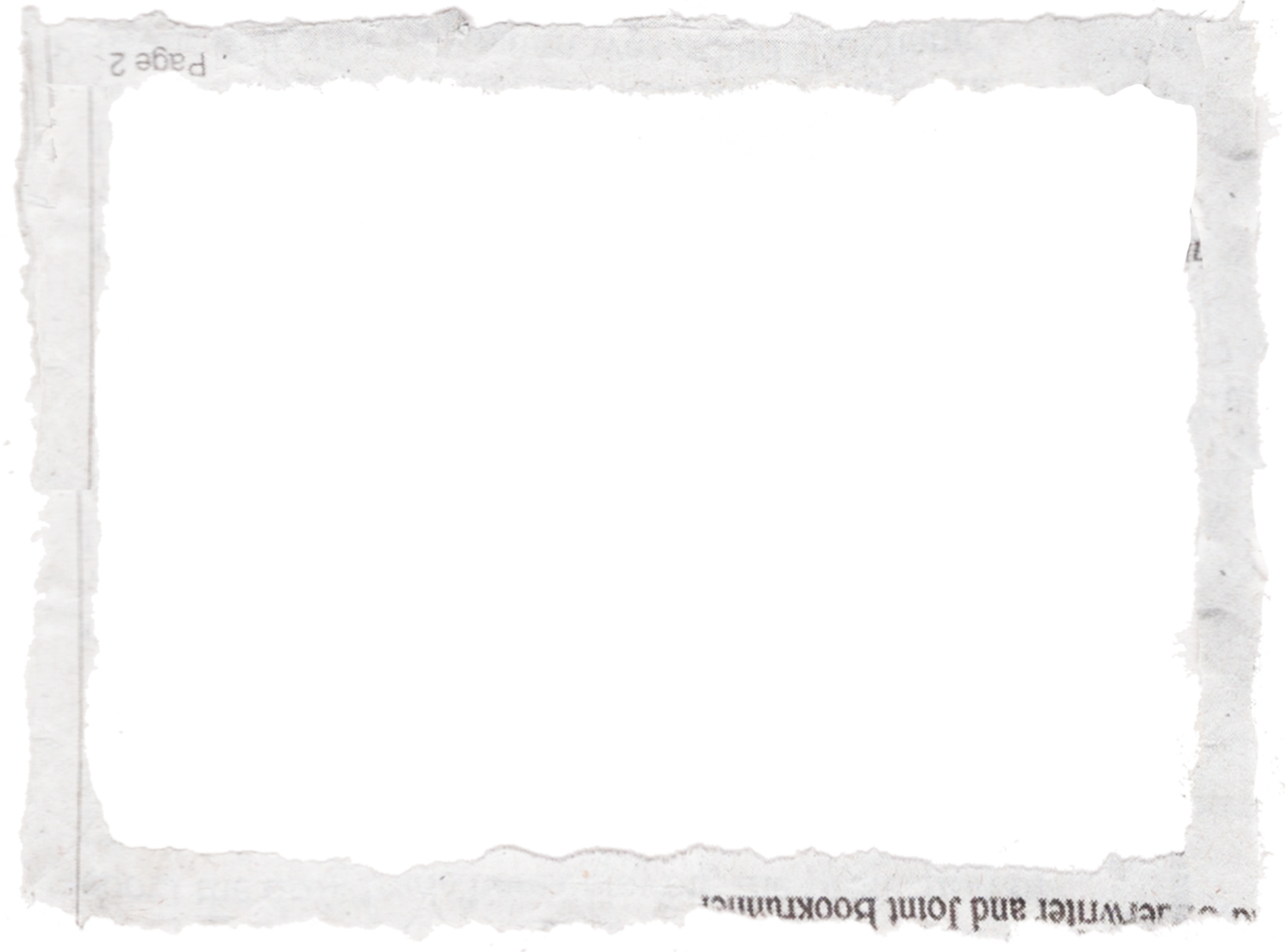 Ripped Paper Frame